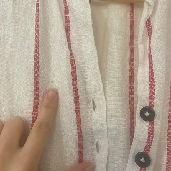 Pyne & Smith Bon Bon Stripe No. 30 Linen Dress Size Small - Picture 6 of 9